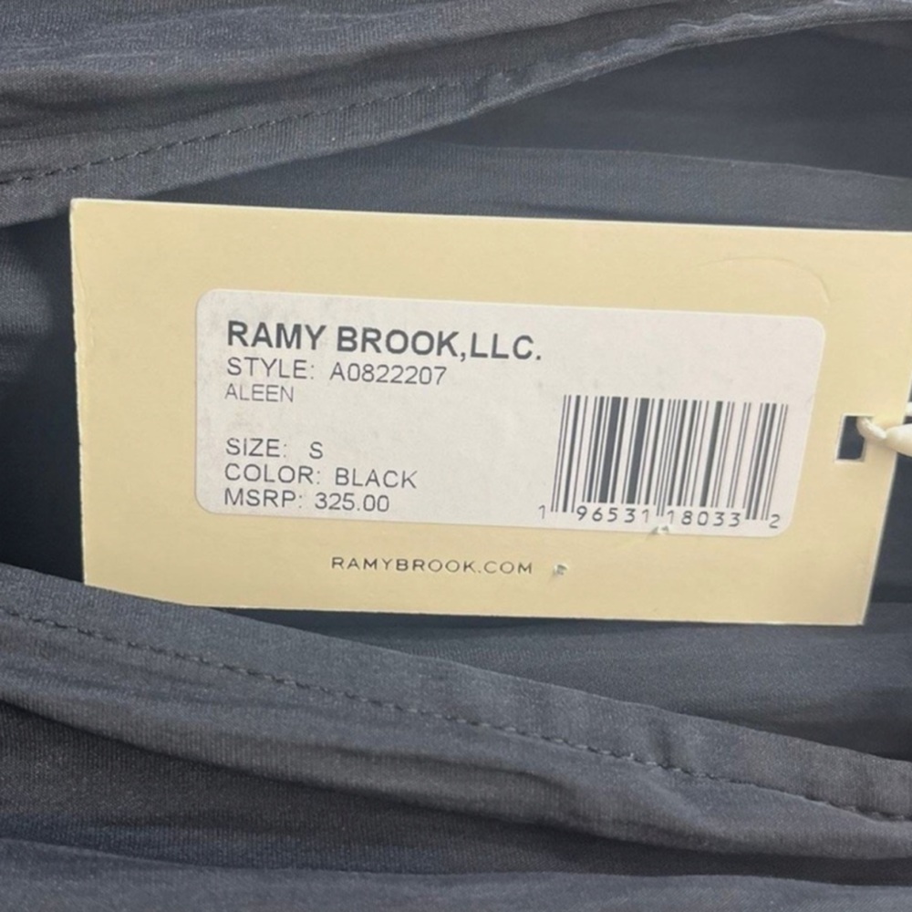 Ramy Brook Aleen V-neck Top Blouse in Black size S - NWT - Picture 11 of 11